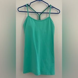 Lululemon tank with built-in-bra. Wore only a few times but removed size tag